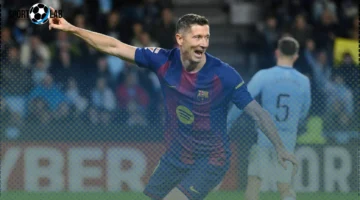 ليفاندوفسكي يقود برشلونة لهاتريك تاريخي في مواجهة سيلتا فيجو